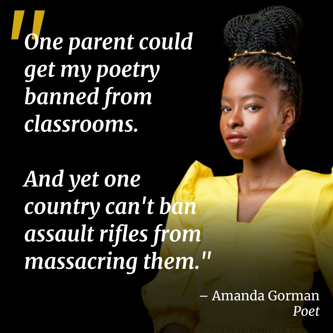 Been trying to find the number of FL kids killed by #AmandaGorman's poem 'The Hill We Climb.'  

So far...nada. 🤔🤔

Yet 1 parent who got their fragile l'il White-feels all hurt can deprive her gift to hundreds of students.

This is #GovGoldenFlow's vision for America.