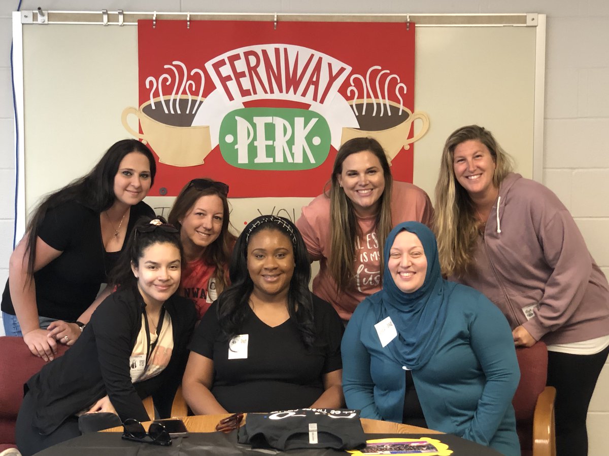 Today we celebrated the amazing ladies of our PTO with a FRIENDS style lunch at Fernway Perk. They got to enjoy lunch, dessert, a t-shirt, cards from the students, and a parade in their honor. What a great day celebrating our awesome PTO!!! Thanks for all you do Fernway Park PTO!