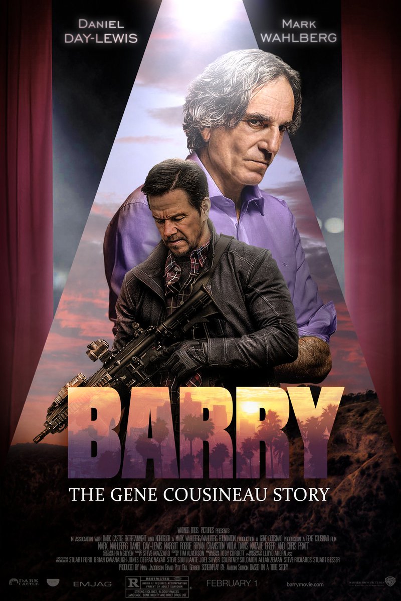 DDL and Mark Wahlberg biopic poster I made! 'BARRY: The Gene Cousineau Story' IN THEATERS NOW!!! #BarryHBO @hbo_barry