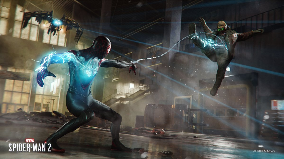 thegameawards's tweet photo. Here are new images from Marvel's Spider-Man 2, coming this Fall to PS5. https://t.co/CYXPzHGFdY
