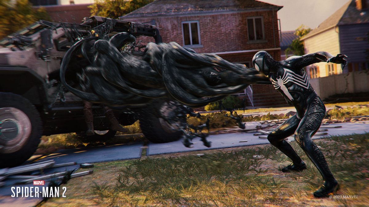 thegameawards's tweet photo. Here are new images from Marvel's Spider-Man 2, coming this Fall to PS5. https://t.co/CYXPzHGFdY
