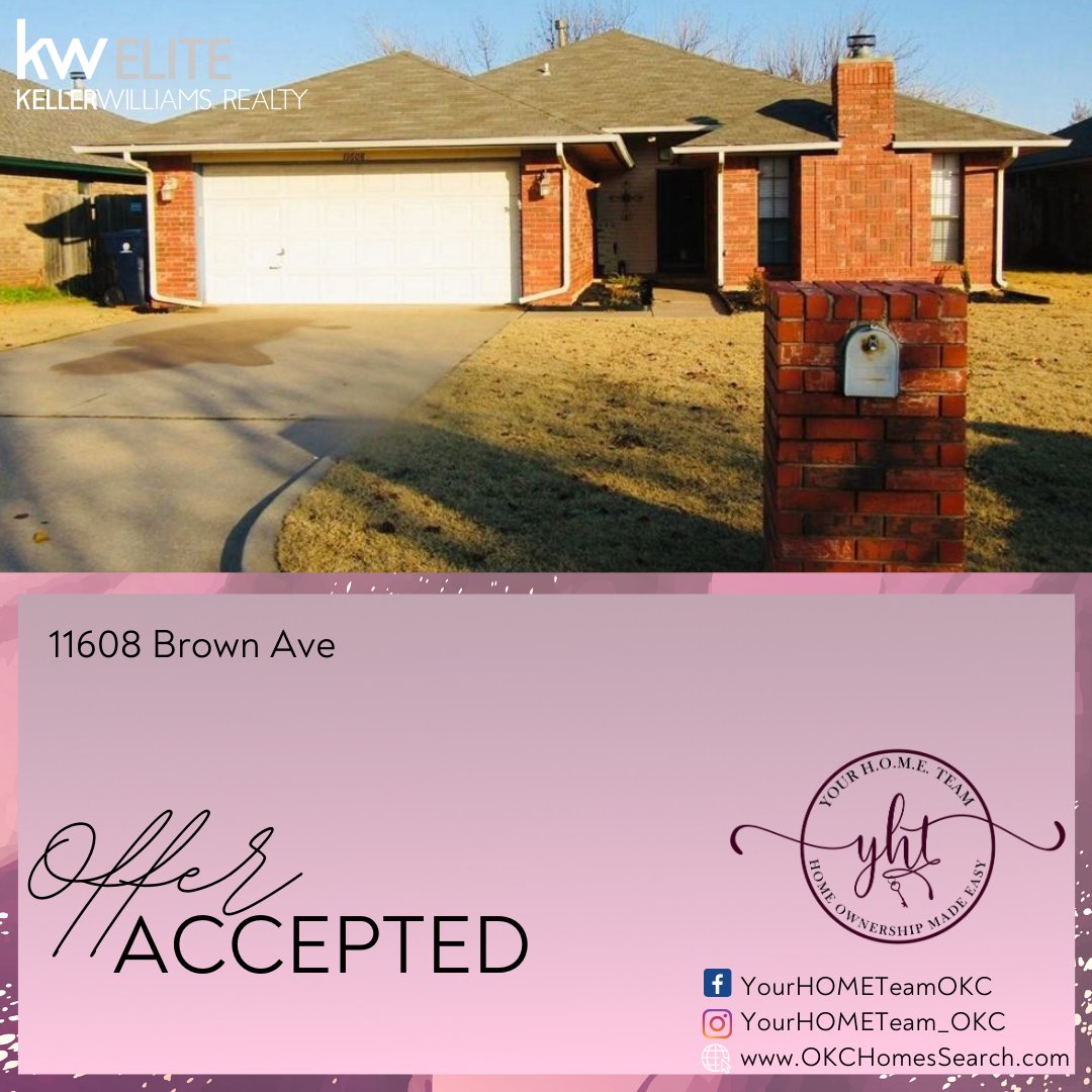 🥳Congratulations to our Buyer on their accepted offer!!👏👏👏 ✨🤩🏡🥳
#happybuyer #happybuyers #yourhometeam #yourhometeamokc #edmondrealestate #edmondrealtor #edmondhousesforsale #kwelite #kweliteokc #realestateokc #edmondhomes #edmondoklahoma #okcrealestate #okcrealtor