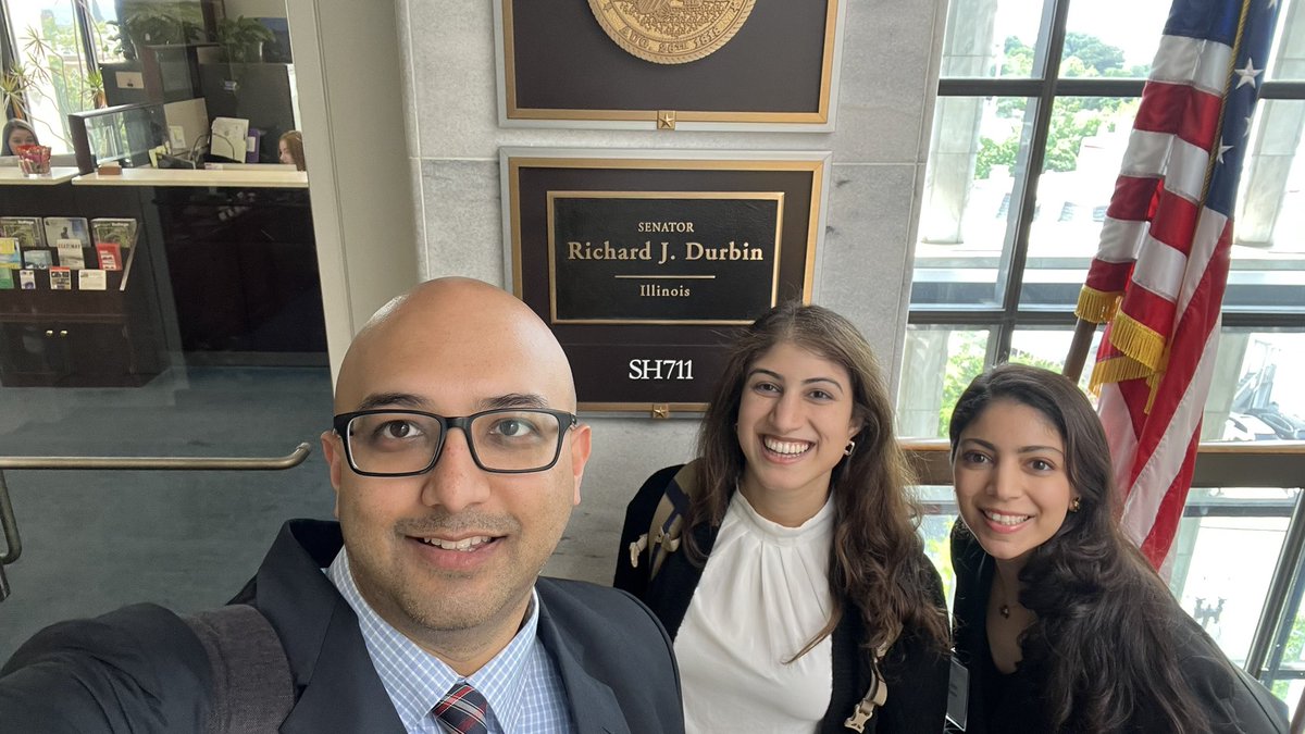 Had a wonderful meeting with <a href="/SenatorDurbin/">Senator Dick Durbin</a> office and team, we hope to continue to engage and get support on issues of expanding residency positions, primary care and medication affordability. #ACPLD