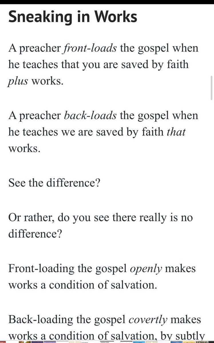 TrustJesusAlone's tweet photo. Nasty without let up, willfully ignorant after sound biblical correction and instruction.
Another willing victim of
#LordshipSalvationCult
#BackLoader
#SinlessPerfectionError
We MAKE Jesus nothing🚩
Jesus IS the Lord, he IS the Saviour of the world.
Jesus IS my savior.🙏🏼 https://t.co/g6iBpGo8oe