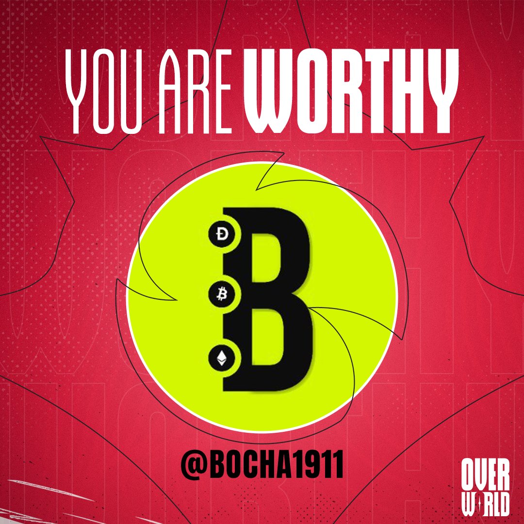 OverworldWORTHY's tweet image. For being such a wonderful member of our community

@bocha1911
YOU ARE WORTHY