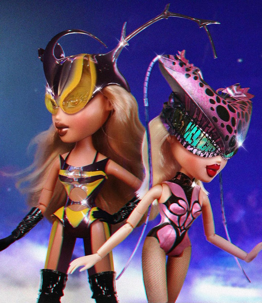 Bratz recreates Lady Gaga and Beyonce’s insect costumes from their most recent stadium tours! 🐝🪲