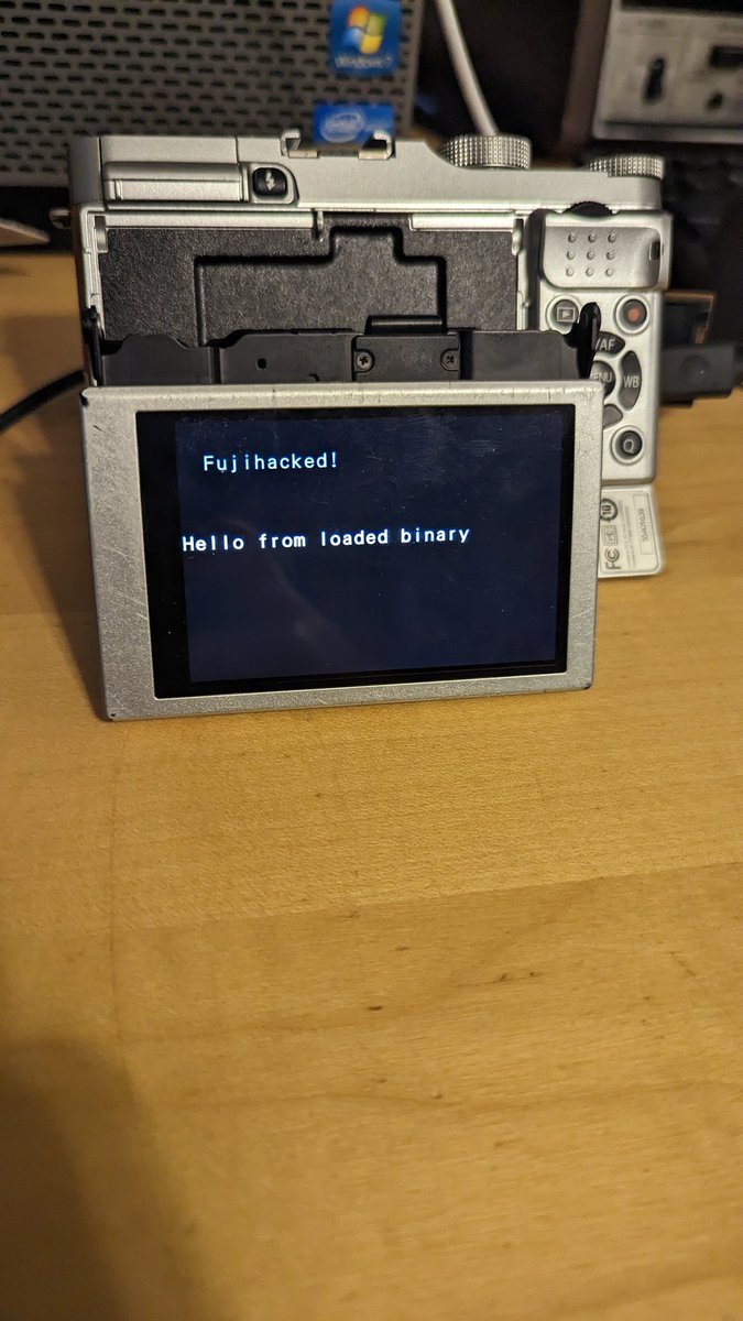 Finally have a fujihack equivalent to the <a href="/autoexec_bin/">Magic Lantern</a> file. Will be working on getting my linker, menus, and more hacks running soon.