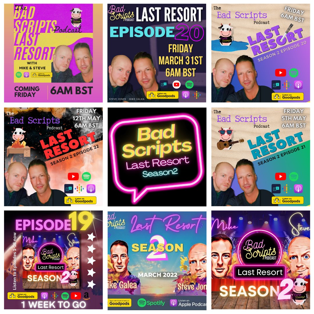 The Bad Scripts Podcast (@scriptsbad) on Twitter photo More episodes than you can shake a stick at. Check out 2 seasons of fun and frollocks with the Last Resort saga from <a href="/ScriptsBad/">The Bad Scripts Podcast</a> More episodes than you can shake a stick at. Check out 2 seasons of fun and frollocks with the Last Resort saga from <a href="/ScriptsBad/">The Bad Scripts Podcast</a>