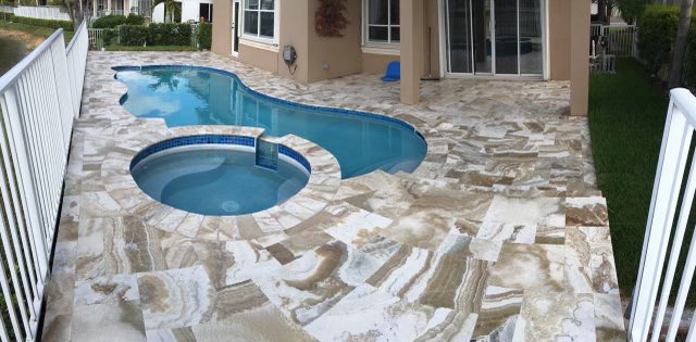 HONEY ONYX FRENCH PATTERN TRAVERTINE NATURAL STONE PAVER 

FOR POOL DECKS  AND PATIOS 

Contact me for PRICE and AVAILABILITY at 954-676-9419 or jaime@usamarblellc.com 

NEXT DAY DELIVERY OR SAME DAY PICK UP AVAILABLE 

#honeyonyx #travertine #paver #pooldeck #patio #patiodeck