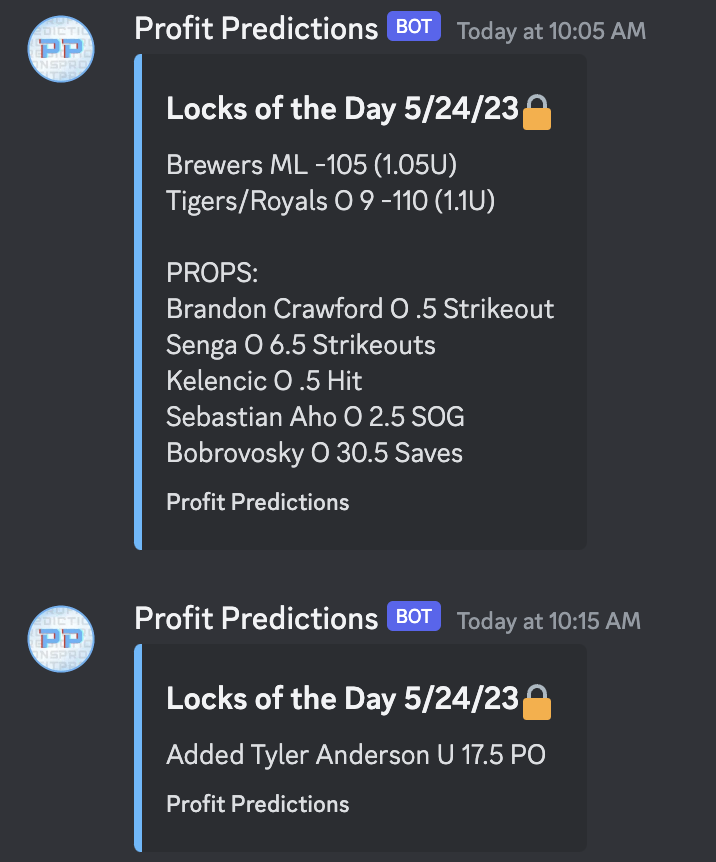 Profit Predictions tweet media