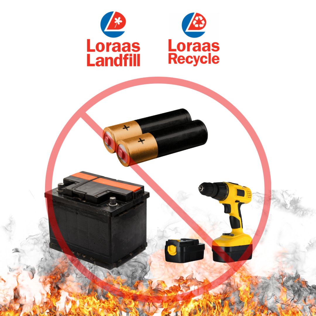 🔋🪫Batteries of any kind are a fire &amp; injury risk to our Recycle &amp; Landfill staff. Please recycle your dead batteries responsibly by taking them to a local battery collection site. Use tools like SWRC or YXE Waste Wizard to see where your nearest drop off is.