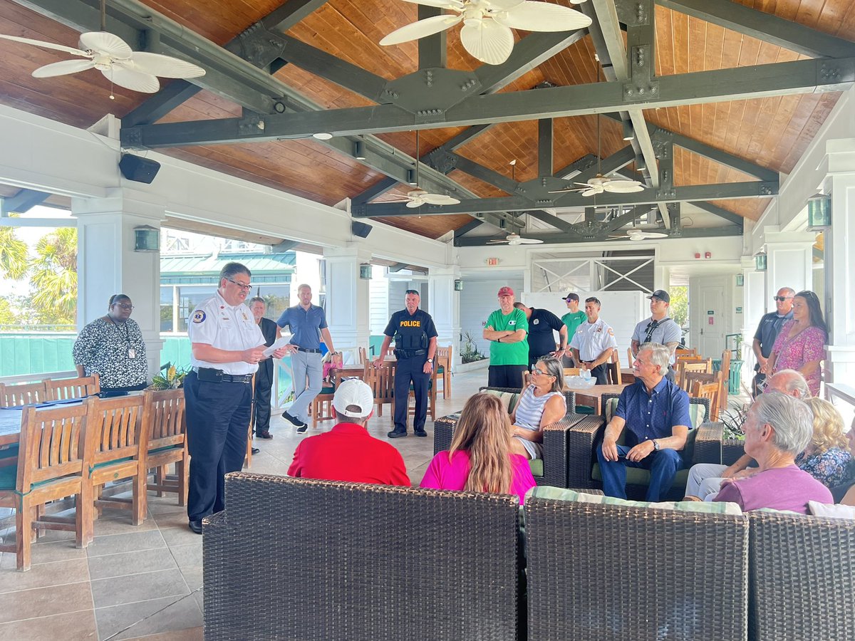 EMSOfficer's tweet image. No better way to celebrate EMS Week 2023! Recognizing our department&apos;s EMS champions, law enforcement partners &amp;amp; citizen responders for the successful resuscitation of a SCA victim. Oh yes, the survivor was in attendance as well. #ItTakesAVillage #BCFREMS #HPCPR #ROSC #EMS