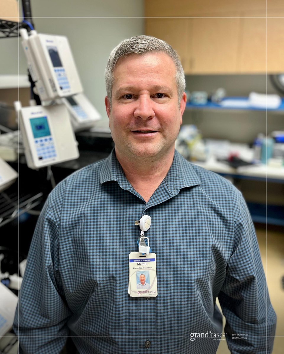 Happy Biomedical Clinical Engineering Week! Matt maintains all of the health care equipment that keep patients healthy and our facilities running smoothly. He is a behind-the-scenes hero and an integral part of our health care team! #biomedicalengineering