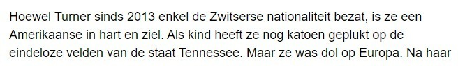Hey koekenbakkers bij het <a href="/ADnl/">AD.nl</a> . Heel tactisch om in het artikel van #MarkdenBlanken over Tina Turner het volgende te zetten

Wat is dit voor absurde journalistiek?!

Het is inderdaad "Amerikaans in hart en nieren" om katoen te plukken als een zwart meisje in tennessee