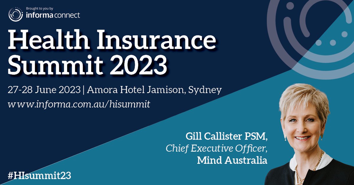 Gill Callister (@gillcallister) on Twitter photo Looking forward to speaking at the 22nd Annual Health Insurance Summit, hosted by <a href="/Informa_Oz/">Informa Connect Australia</a> next month. #HIsummit23
informa.com.au/event/conferen… Looking forward to speaking at the 22nd Annual Health Insurance Summit, hosted by <a href="/Informa_Oz/">Informa Connect Australia</a> next month. #HIsummit23
informa.com.au/event/conferen…