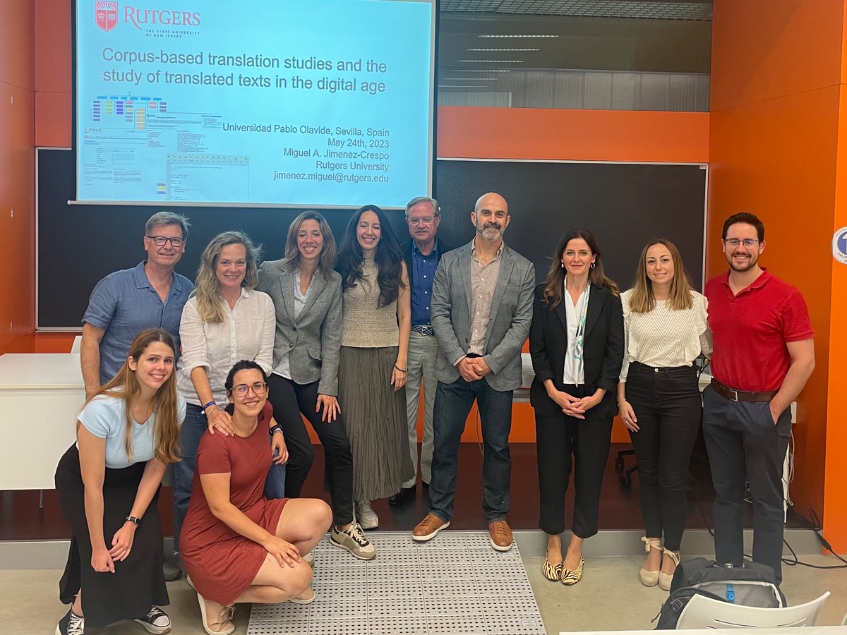 Great graduate seminar today for the translation program at Universidad Pablo Olavide, Seville, Spain. Lots of insightful discussion on web genre corpys compilation and analysis