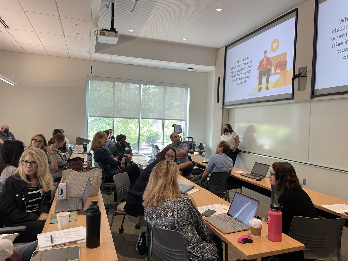 Thanks to everyone who came out to my workshop with @NicoleCesare on Better Conversations about Bias today at #NJWA2023. What a productive session! Let’s reframe bias to be an asset for students to see the larger and diverse conversation around contemporary issues.