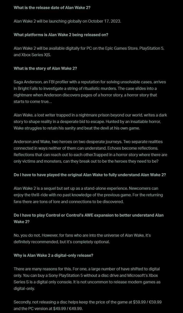 Analysis - Review - Alan Wake 2, Review + Prediction Thread, Page 8