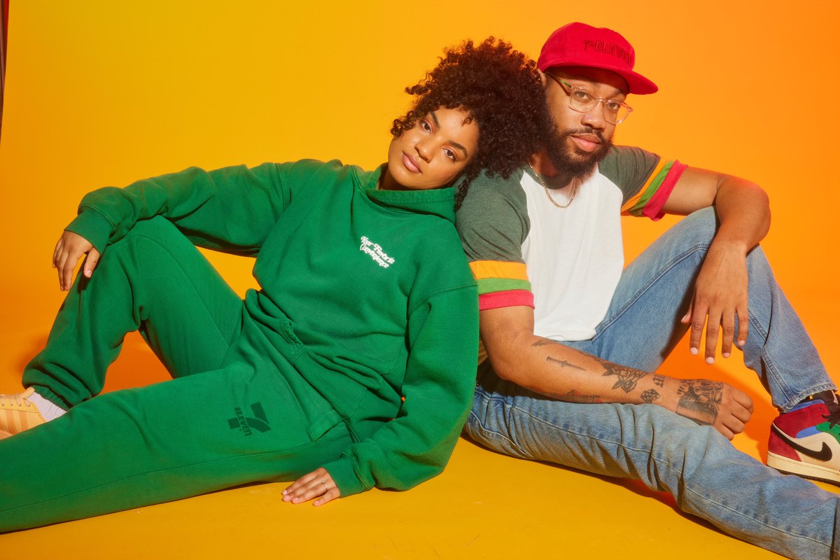 drebetters's tweet photo. Designed a collection for 7/11 and got to model the lookbook with my fiancée s/o God! https://t.co/vJmiS9z9NV