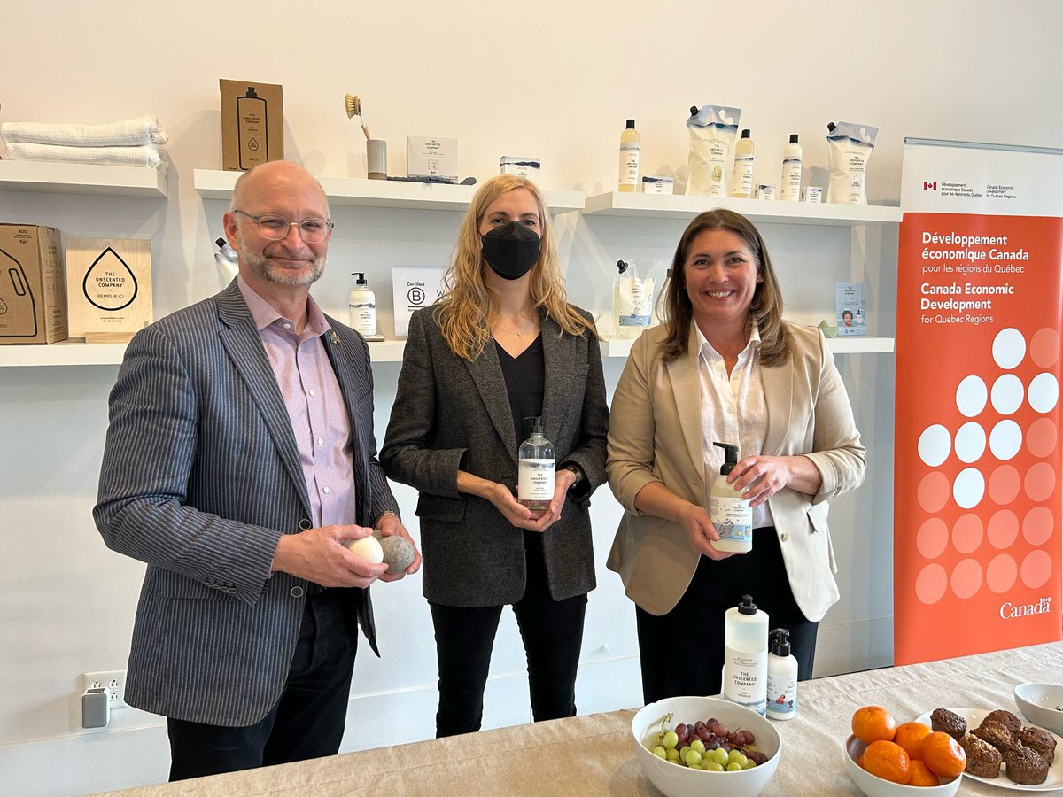 PascaleStOnge_'s tweet image. For Anie Rouleau and the team at #TheUnscentedCompany, the environment and social responsibility are at the heart of their mission.

Thanks to our investment, this Montreal-based business can continue its important work in benefit of the community.🤝♻️

#EcoDevWeek