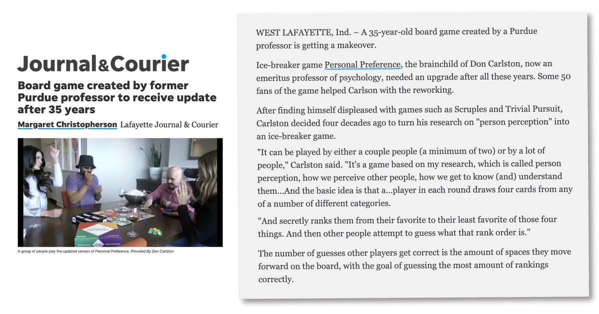 More press for <a href="/PreferenceGame/">Personal Preference</a>, in <a href="/jconline/">Journal & Courier</a> by <a href="/MargaretJC2/">Margaret Christopherson</a>!
