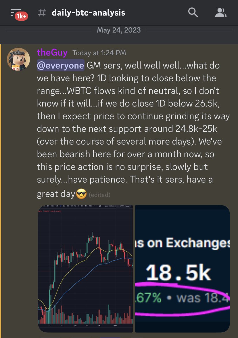 The BrainYield Discord: 

Free, Daily BTC Analysis, Crypto Jobs Postings, Lounge, Community…

Why haven’t you joined?