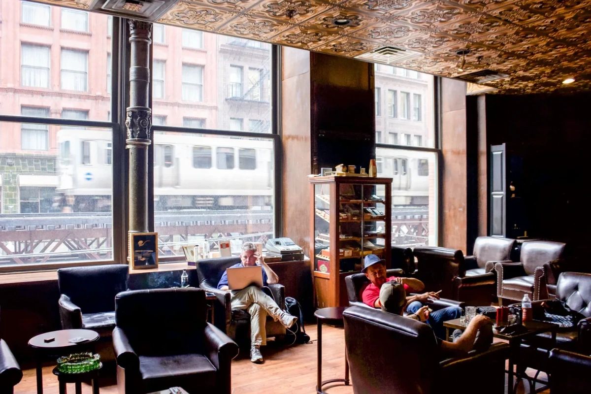 Our lounge is the perfect spot to get some much-needed relaxation after a long week. Feel free to stop by and stay awhile! #lounge #relax #Chicago #IwanRiesAndCo