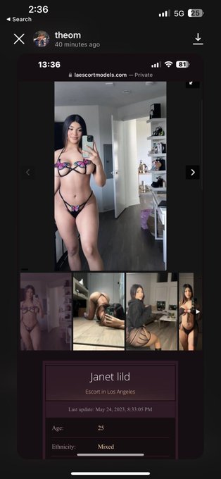 Someone has put me on an escorting website and it&rsquo;s sick. I am not an escort, pls go report this. https://t