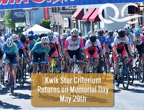 Returning to the Village of East Davenport, the Kwik Star Criterium ! 
2023 marks the 56th running of this cycling race, presented by the QCBC - Quad Cities Bicycle Club.

#VisitQuadCities #SportsQC #Biking #Cycling 
buff.ly/3BQbw9x