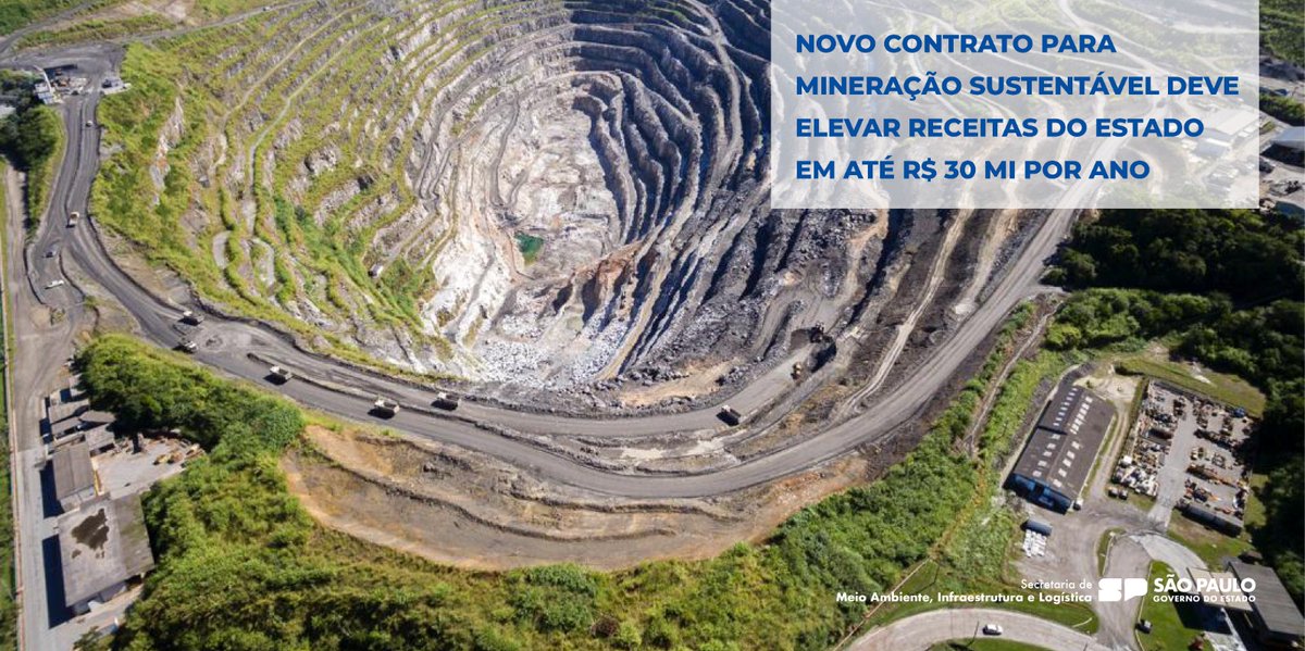 semilsp's tweet photo. O percentual pelo direito de exploração passa de 0,8% para 2,3%; fosfato é fundamental para correção de solo e composição de fertilizantes na agricultura. Acesse https://t.co/2lwwT1s2jp e saiba mais. 

#SemilSP #GovernoSP #Cajati #MorrodaMina #Mineração #Concessão #MeioAmbiente https://t.co/kX5Jk48TgK
