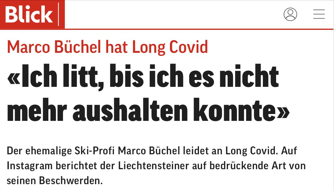Glücklicherweise hat sich #MarcoBüchel sehr solidarisch dreimal impfen lassen - um für das @ZDF zu @Beijing2022 reisen zu können - weshalb #PostVac auszuschliessen ist. #Pandemie #LongCovid #CovidZertifikat blick.ch/sport/ski/marc…