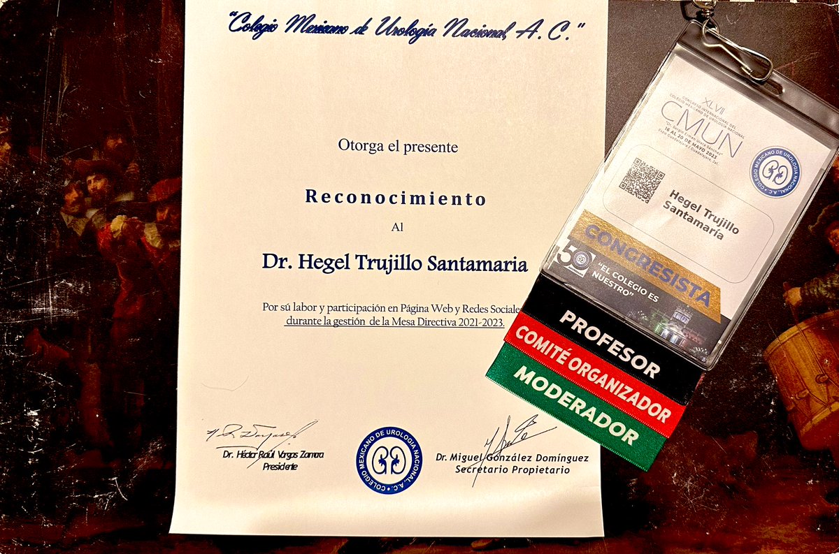 HegeltS's tweet photo. Grandes experiencias me ha dejado el
5️⃣0️⃣ aniversario del @colmexuro
No puedo estar mas agradecido con la vida y la oportunidad de estar presentes activamente durante el congreso #CMUN23
Es un #OrgulloCMUN y honor el formar parte de esta gran familia.
Gracias por la confianza y el reconocimiento🏅
#ElColegioEsNuestro
#GDL
#UroSoMe
@so_uro
@CAU_URO
@SIU_urology
@AmerUrological
@ResidentesCAU
@ResidentesCMUN
@ExpoGuadalajara