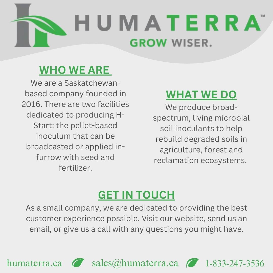 Visit our website (humaterra.ca), give us a call, or send us an email to learn more about what we do.
Education is the first step towards regeneration.🌾
#saskag #regenerativeagriculture #growwiser