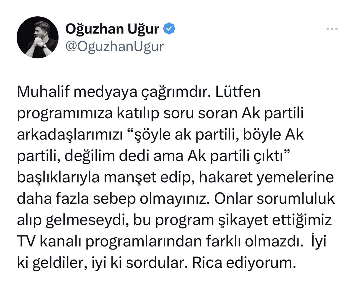 yirmiucderece's tweet photo. 🖋️ Size karşı bir sorumluluğumuz var…

➖Bu akşam Babala TV’de yayınlanan programda soru soran gençlerin AK Parti ile ilgili haber değeri olan görsel ve videoları kaldırıyoruz.

➖Gerek sayın @kilicdarogluk gerek ise sayın @OguzhanUgur ricalarını sorumlu gazetecilik ilkesi gereği olumlu değerlendiriyoruz.