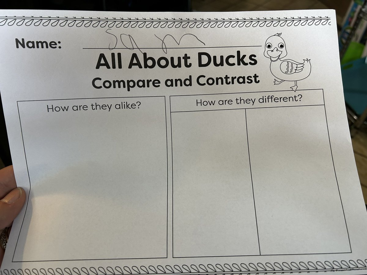 …How is my first-grader supposed to answer this?

There is no other information. No further pictures of ducks.