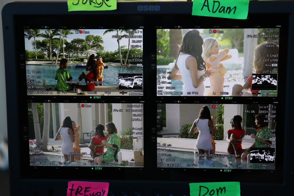 if a picture says a thousand words, how many do these say? 

excited to share some moments from the past few weeks of #rhom production! 
 
#rhomiami #realhousewives #realhousewivesofmiami #rhom6 #miami #rhomiami #bravo #bts 

📸 by Cooper Green