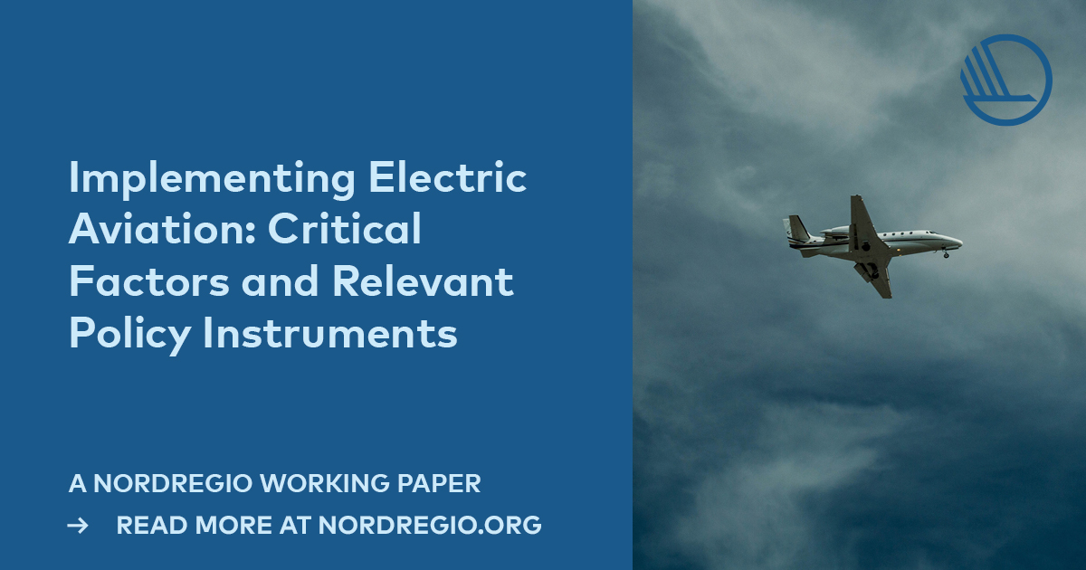 What's happening in the #Nordic electric #aviation horizon? Explore three newly published Nordregio studies: nordregio.org/exploring-the-…