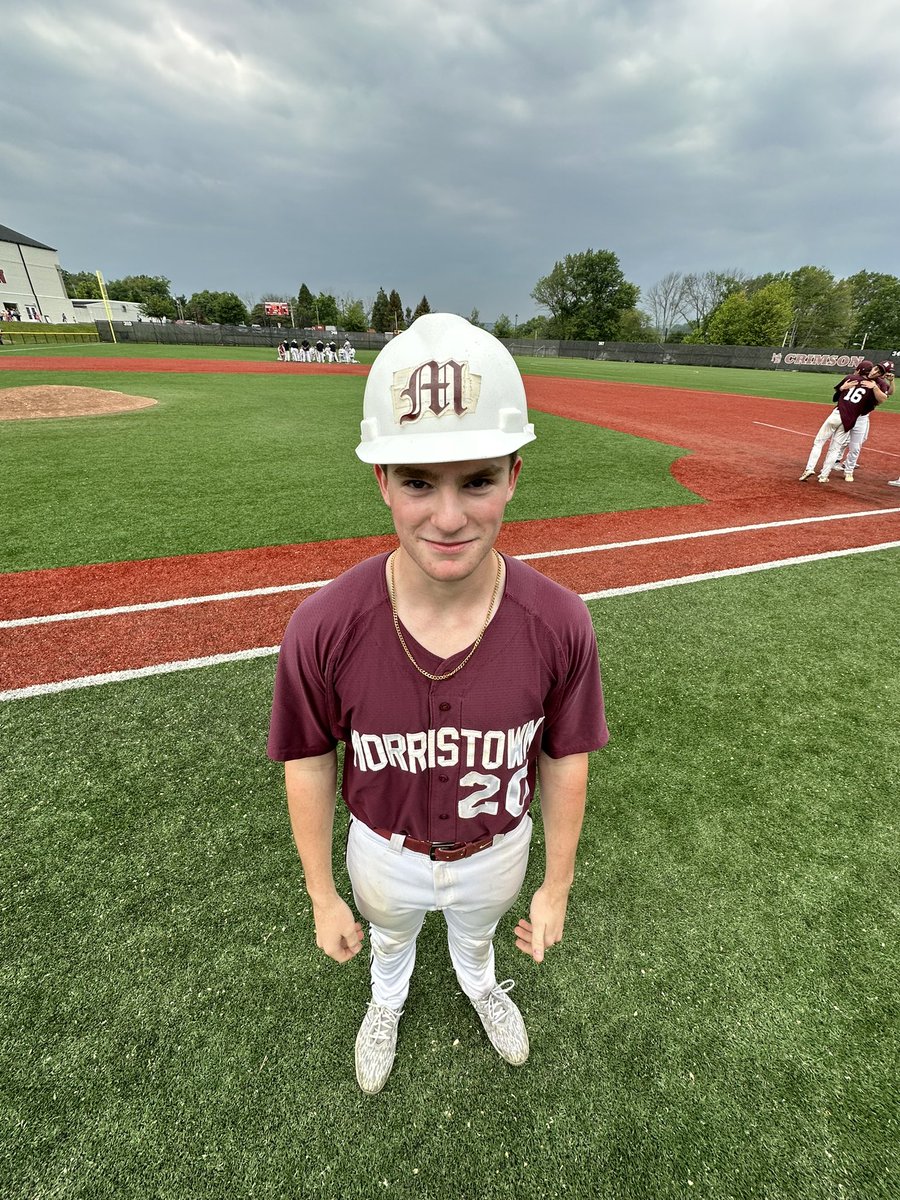 MotownBase's tweet photo. The Colonials close out the 2023 campaign with a 4-1 win over Mo Beard. 
Senior @BenChaplick goes 4-4, with a double and 3 run home run to become today’s Hard Hat Player of the Game. #doyourjob #MotownBase https://t.co/KkcbYtQdCW