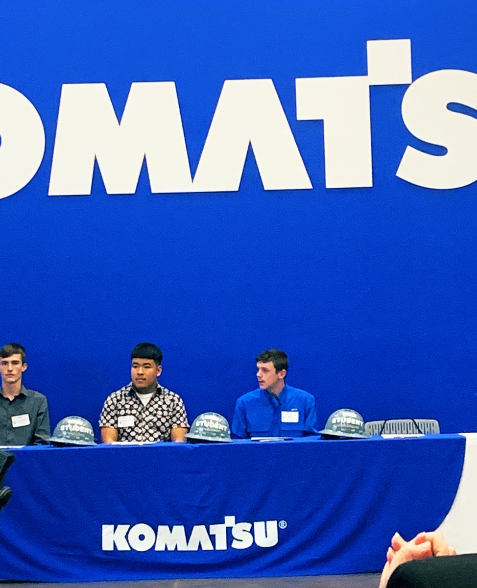 Amy Myhan (@ajmyhan) on Twitter photo Excited for this opportunity for Cameron next year with <a href="/komatsuconstrna/">Komatsu Construction North America</a>! Certified Pre-Apprenticeship Signing Day! #SequoyahWorks #joyatschool
<a href="/hamcoschools/">Hamilton County Schools</a> Excited for this opportunity for Cameron next year with <a href="/komatsuconstrna/">Komatsu Construction North America</a>! Certified Pre-Apprenticeship Signing Day! #SequoyahWorks #joyatschool
<a href="/hamcoschools/">Hamilton County Schools</a>