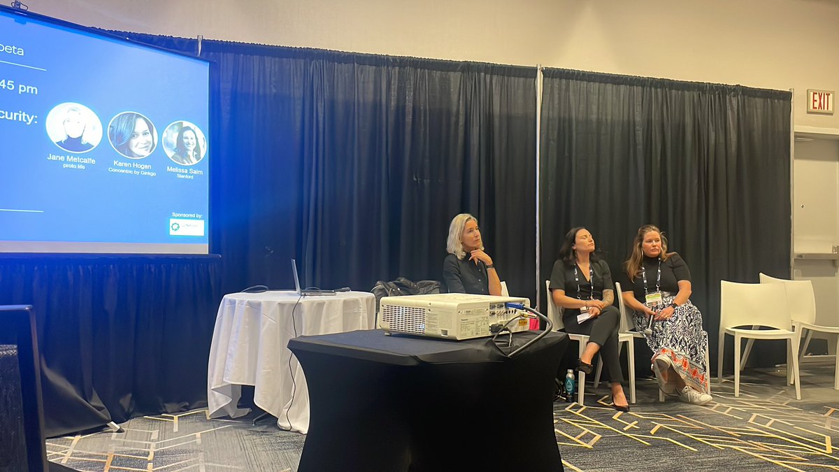 So proud to be part of the @concentricbygbw team - the discussion we’re having about the intersection of Caring/One Health/Biosecurity is so compelling. #SynBioBeta2023 

Thanks to <a href="/melsalm/">MelSalm</a> @hogkar <a href="/janemetcalfe/">Jane Metcalfe</a> for the brain food today 🙌