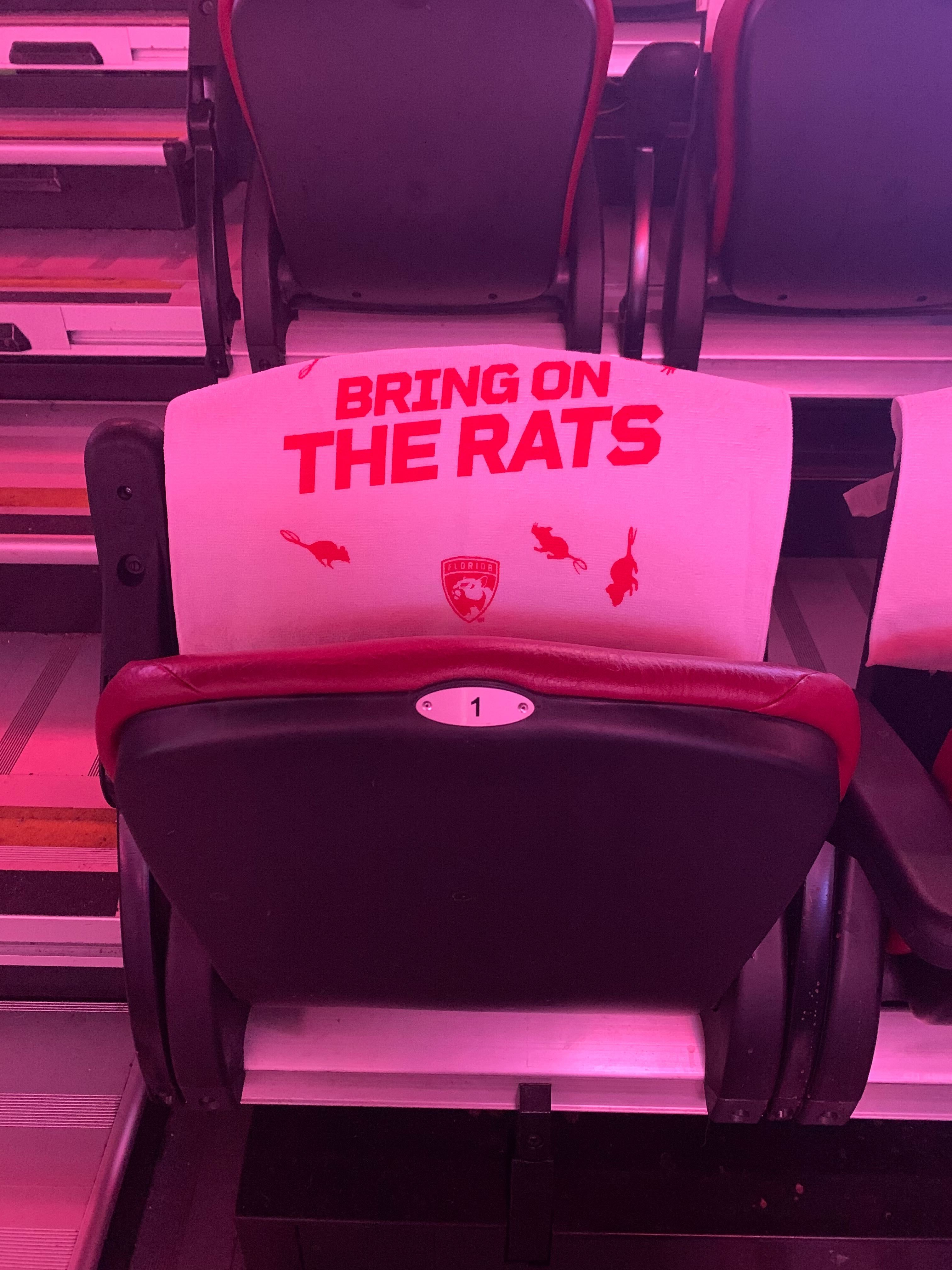 Why are there rats at Florida Panther games?