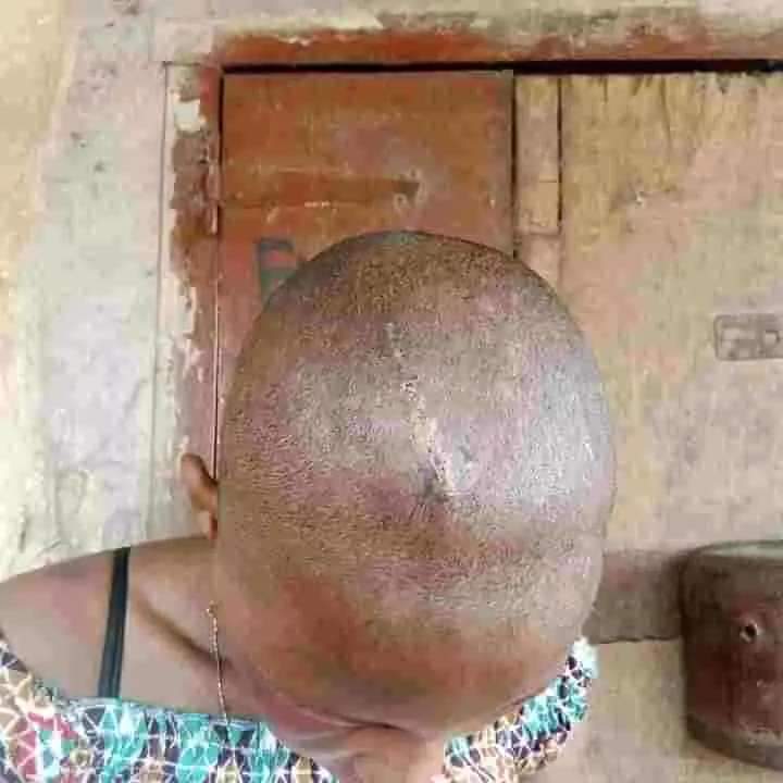 uba_dike's tweet photo. If you visit your married sister and meet her like this and she said her husband did it, what will you do? Honest opinion pls 🙏 https://t.co/VmqQiLI5Jn