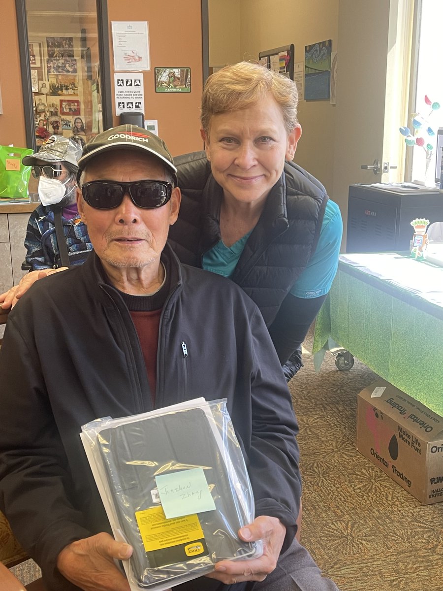 StPaulsPACE's tweet photo. Breaking barriers and embracing digital empowerment! 🌐✨Thanks to @CalAging, St. Paul's PACE has received 600 iPads, bridging the #digitaldivide for older adults. Together, we're fostering #digitalliteracy and unlocking new horizons for our amazing participants. 📱💻❤️ https://t.co/Qz3B7HH03h