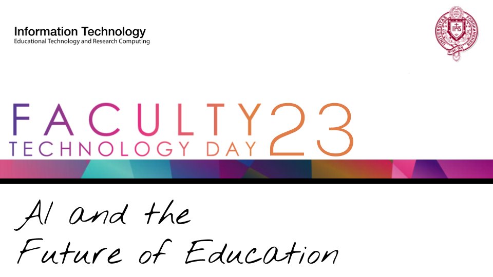 FordhamIT's tweet photo. We are grateful for all the  @FordhamNYC faculty, administrators, and staff who participated in Faculty Technology Day 2023 and helped make the event a success! We look forward to sharing the lessons from today and to hosting again next year. #FordhamFTD2023 https://t.co/AxLVwrkPwx