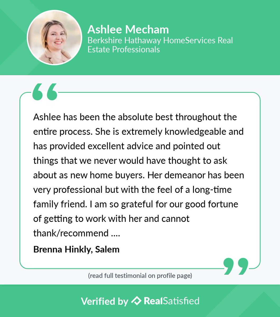 MrsMecham's tweet photo. I’ll take a recommendation like this anytime! https://t.co/utoSwOx4Rr via @realsatisfied https://t.co/owQd8WpBbQ