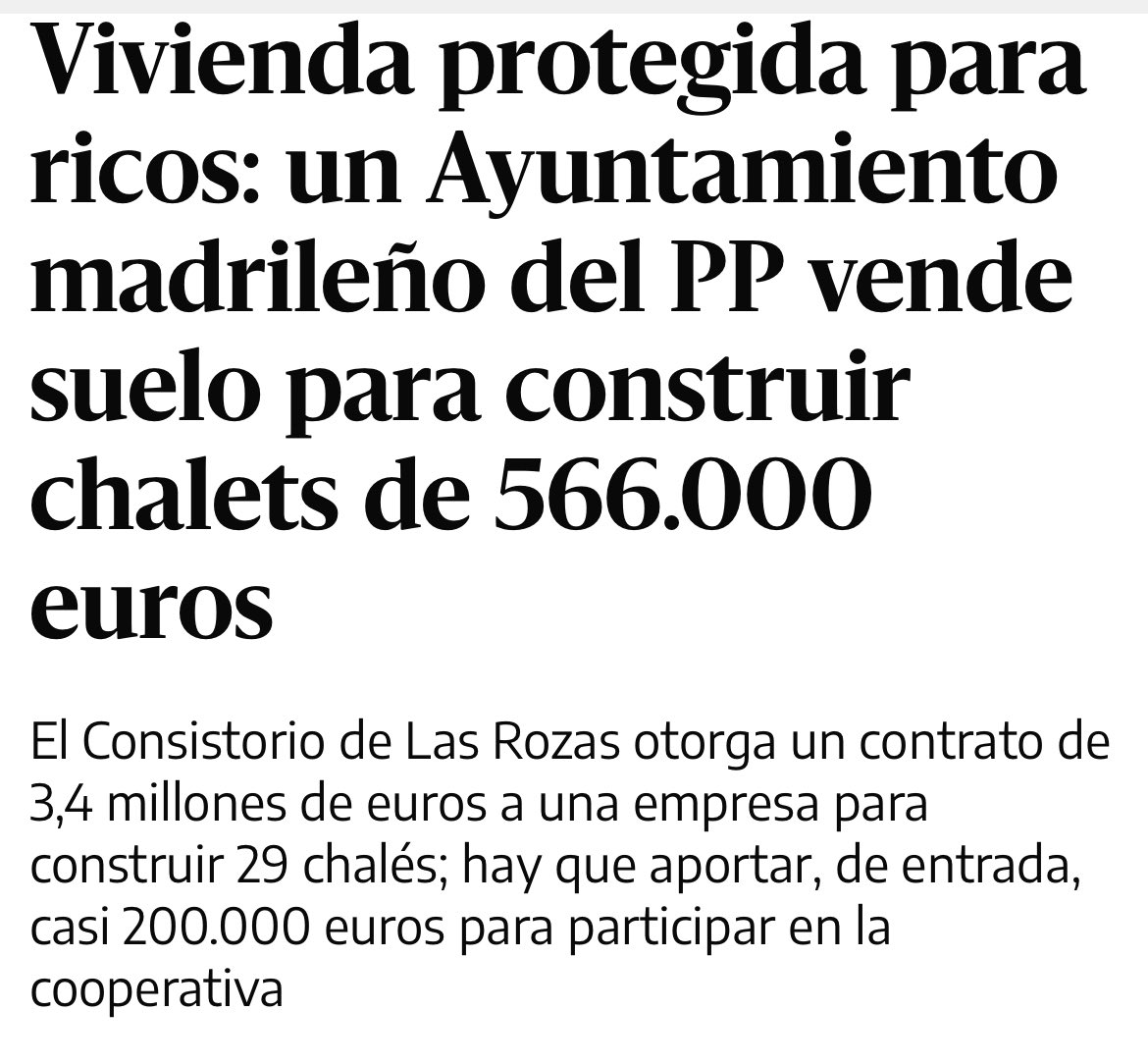 ¿Vas a seguir votando al mismo partido que ha vuelto a utilizar el SUELO MUNICIPAL para enriquecer a empresas privadas?
Lo hicieron con las viviendas VPPL de El Montecillo y lo han vuelto a hacer sin sonrojo!!
🔶HAY OTRA FORMA DE GOBERNAR LAS ROZAS
#NoTeConformes
VOTA <a href="/CsLasRozas/">Ciudadanos Las Rozas</a>