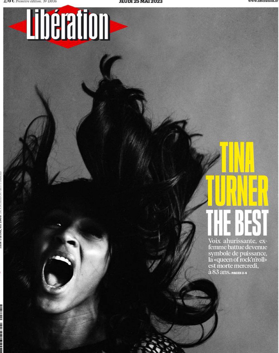 Tina Turner est née en 1939 dans des États-Unis pratiquant la ségrégation et les lynchages. Elle a aussi été survivante de violences.

Survivante, artiste accomplie, une voix inoubliable… Et le bonheur que ses chansons ont procuré à chacun d’entre nous. Qu’elle repose en paix ✨