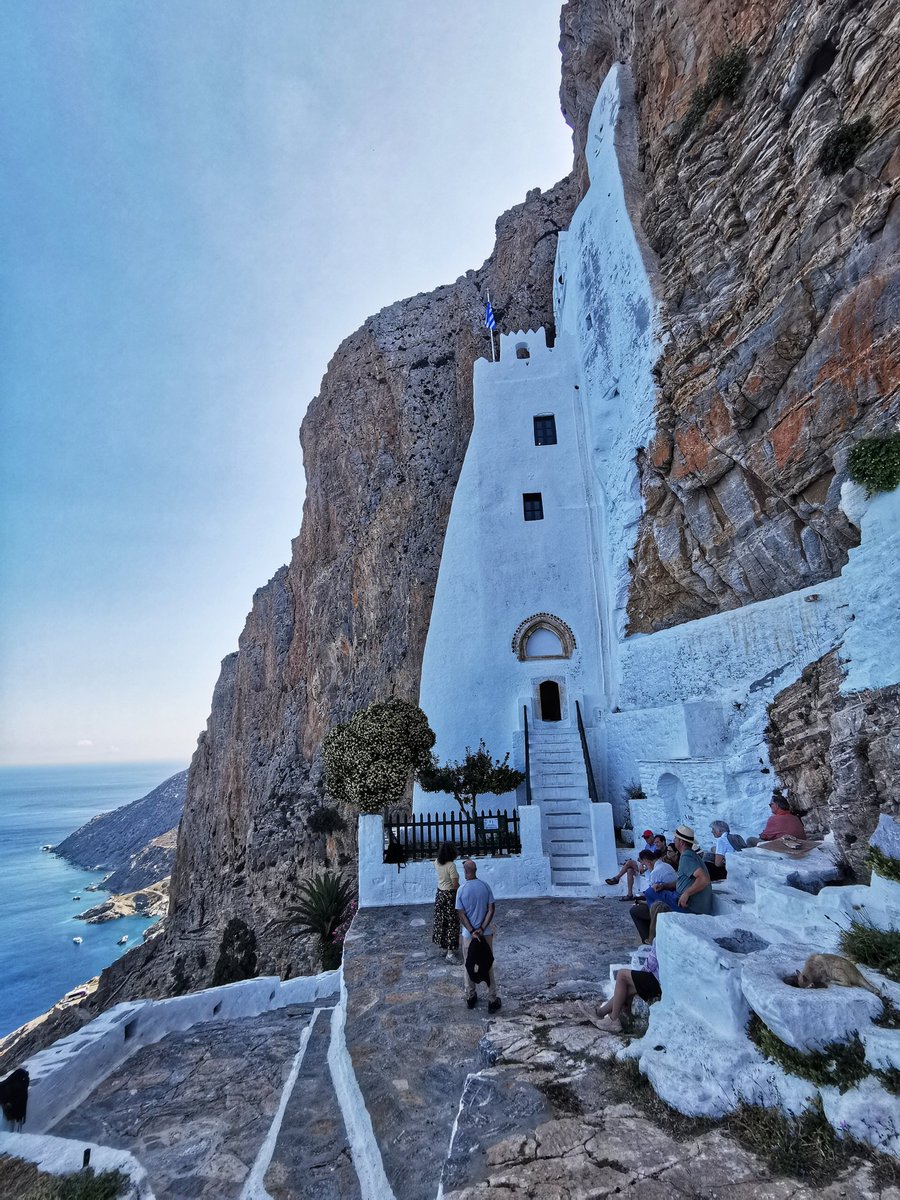 HeinrichHall1's tweet photo. Our "Cruising to the Cyclades" did just that today: our guests and guides are on Amorgos, a Cycladic island. They visited the beautiful Chora or main village, and they walked to the cliffhanging monastery of the Chozoviotissa.

https://t.co/EOHZB8teyG https://t.co/w9I2L0HYDV