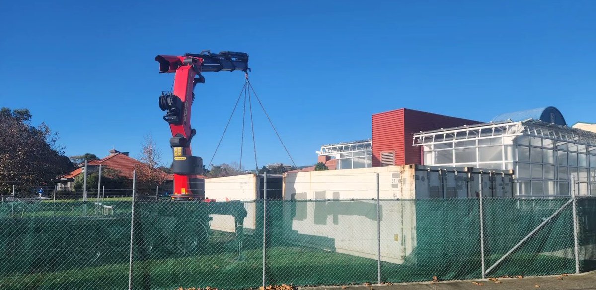The Greengrower R&amp;D facility here hosted by GRC AgResearch (PNth) has seen some great progress today..  Four 20ft reefers were put in place, and these will act as fully controlled growth rooms as the core of our R&amp;D facility. <a href="/MAF_Digital_Lab/">Massey AgriFood Digital Lab</a> <a href="/MasseyUni/">Massey University</a> greengrower.nz