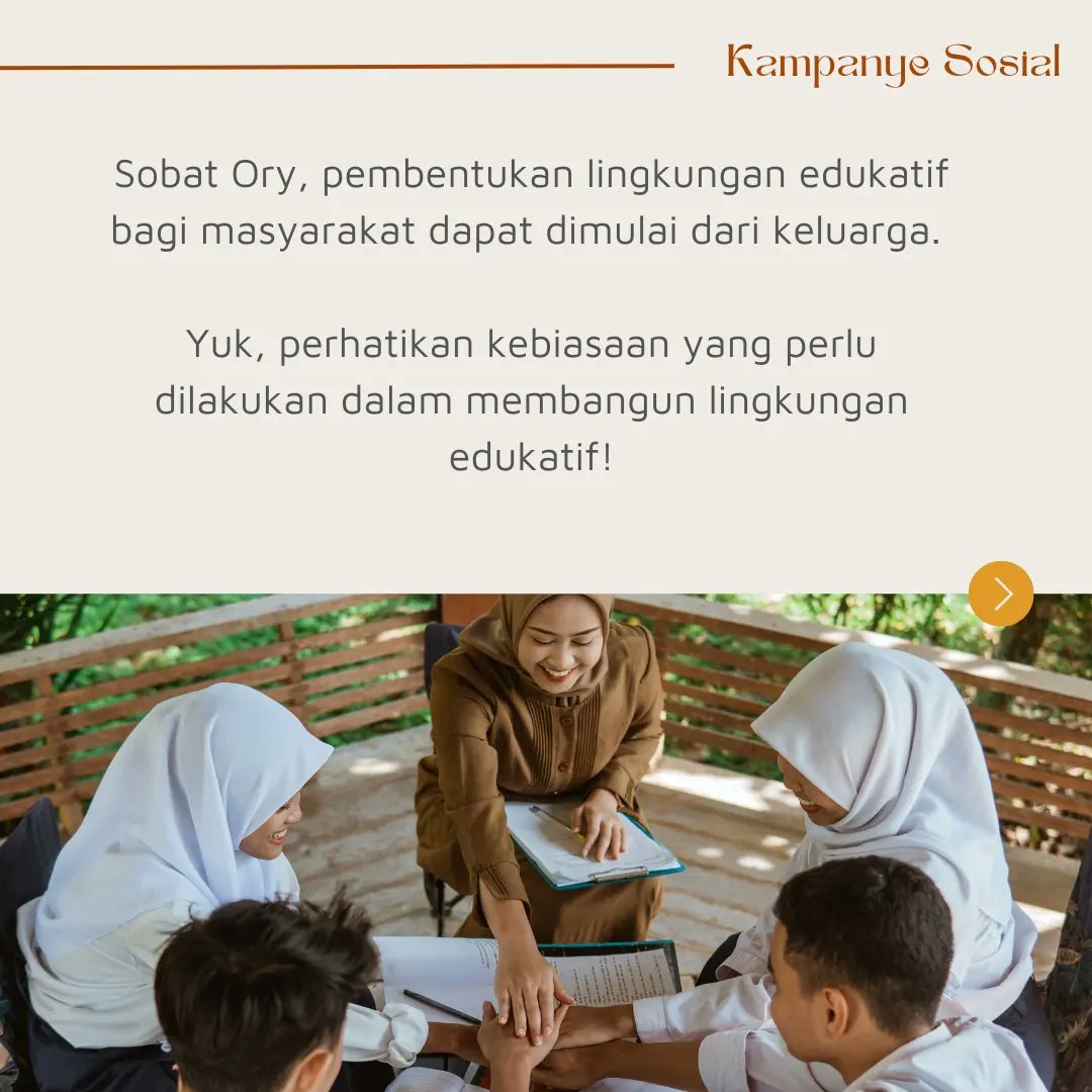 FirstaZS's tweet photo. Sobat Ory, Yuk kita mulai ciptakan lingkungan edukatif dari lingkup terkecil yaitu keluarga kita sendiri demi terciptanya kualitas sumber daya manusia yang lebih baik.  

@LPDP_RI
#LPDP 
#DiriUntukNegeri 
#AkuPastiMengabdi 
#SDMUnggulIndonesiaMaju 
#GandaAksata 
#PK203 https://t.co/lhvNfqZk0b